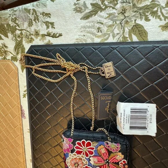 Mary Frances Ambrosia Beaded Crossbody Phone Handbag New with Tags - Picture 4 of 7